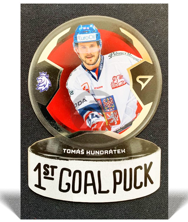 Tomáš Kundrátek 1st Goal Puck 2024 Sportzoo Hokejové ČESKO