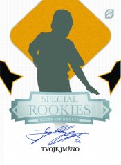 fotbalová podpisová kartička s velkým nápisem special rookies 