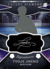 krásná podpisová hokejová kartička future diamond s autentickým podpisem hráče