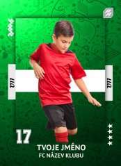 Futbalová kartička WORLD CUP GREEN