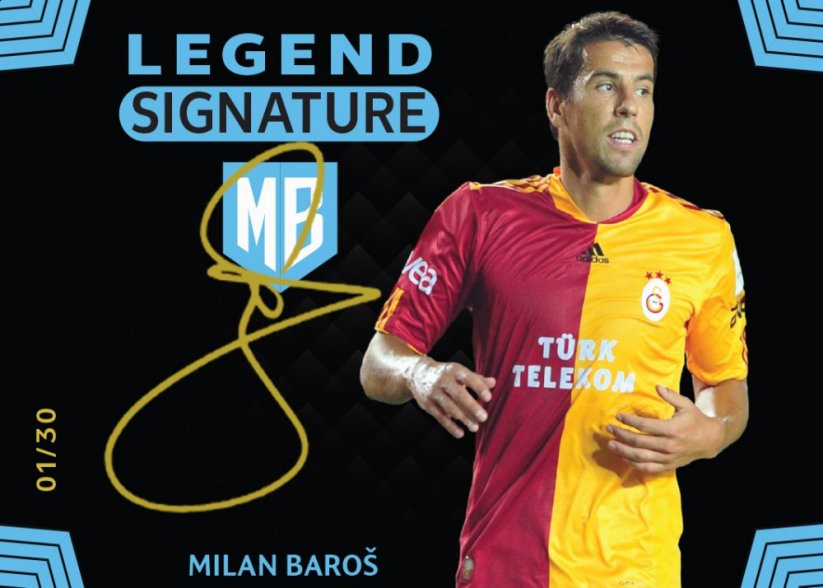 Milan Baroš x/30 vlastnoruční podpis Galatasaray